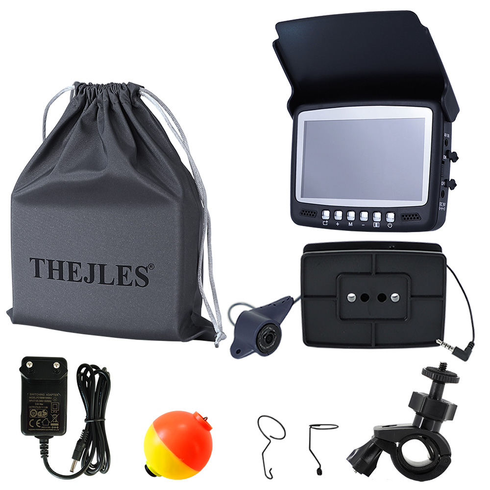 Fish Finder Portable - 4,3-calowa podwodna kamera wędkarska IPS z