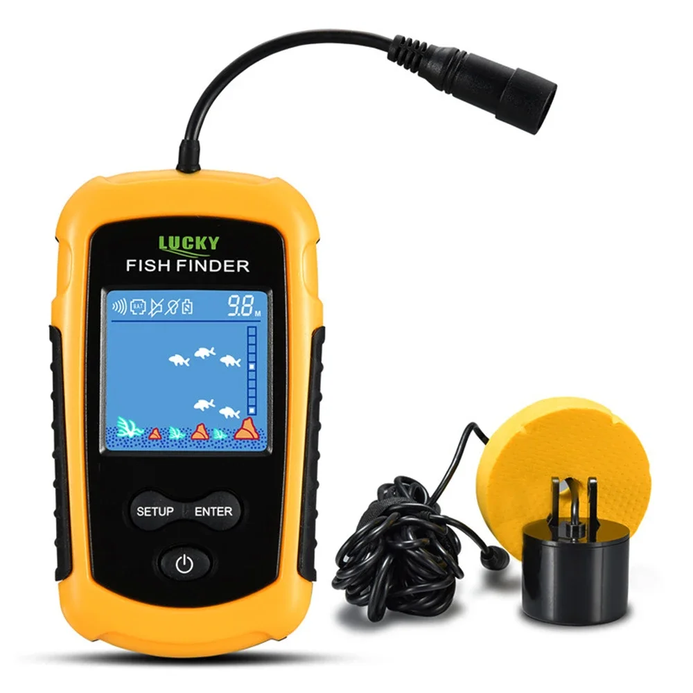 Fish Finder Gps - Szczęśliwy kolorowy ekran LCD przenośny przewodowy