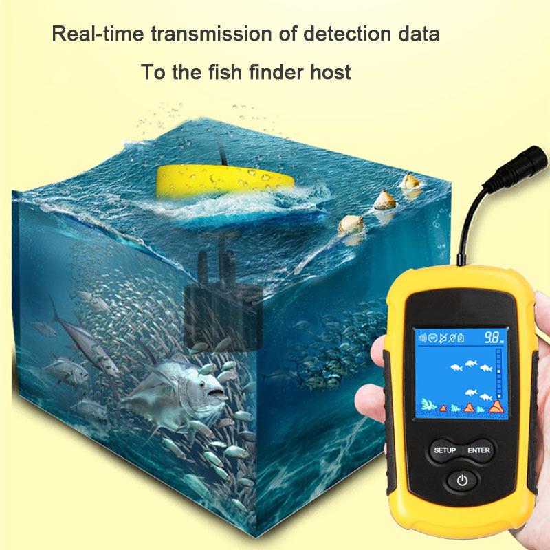 100M przewodowy kolorowy ekran – Fish Finder Cable recenzja i cena