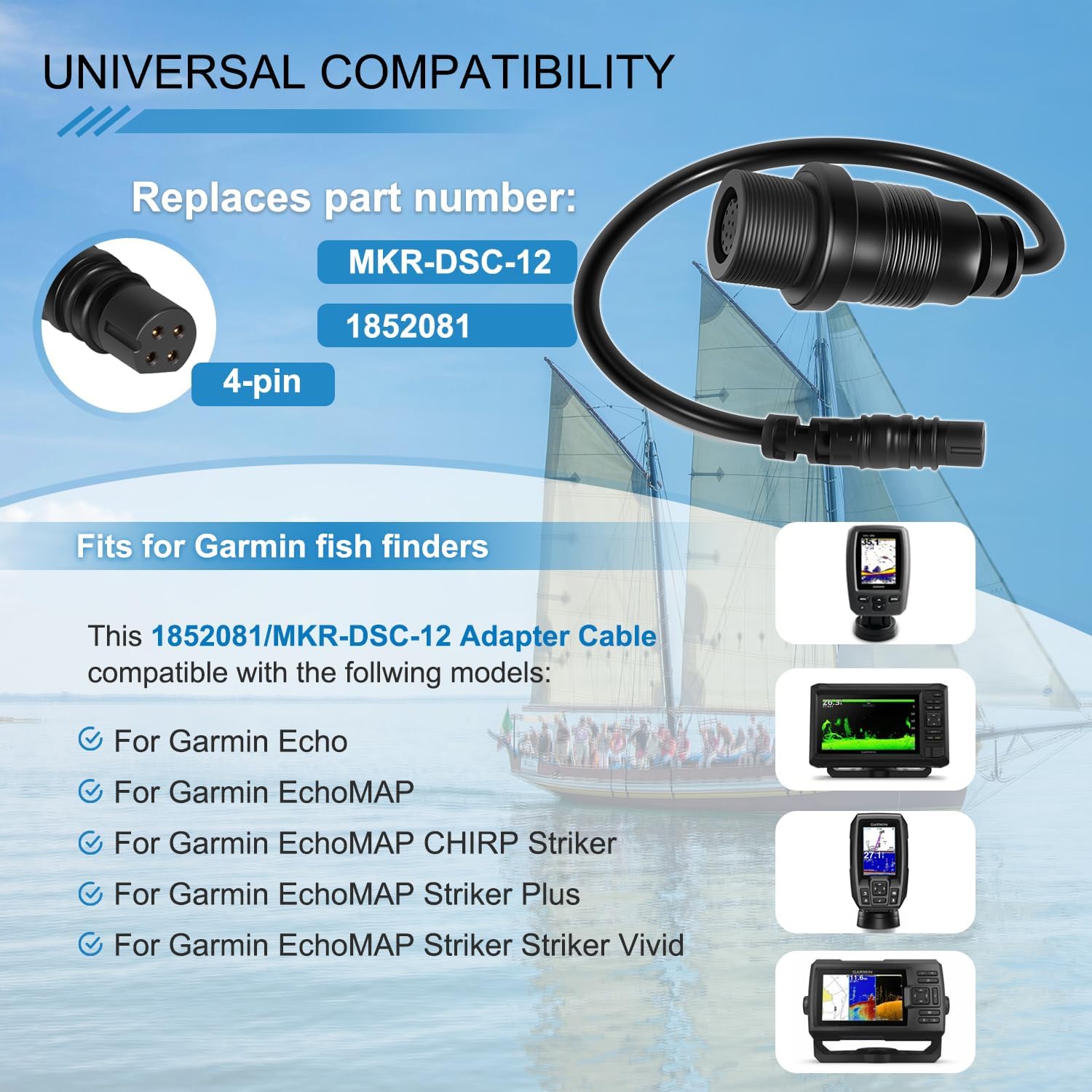 1852081   MKR-DSC-12 Kabel ada – Fish Finder Cable recenzja i cena