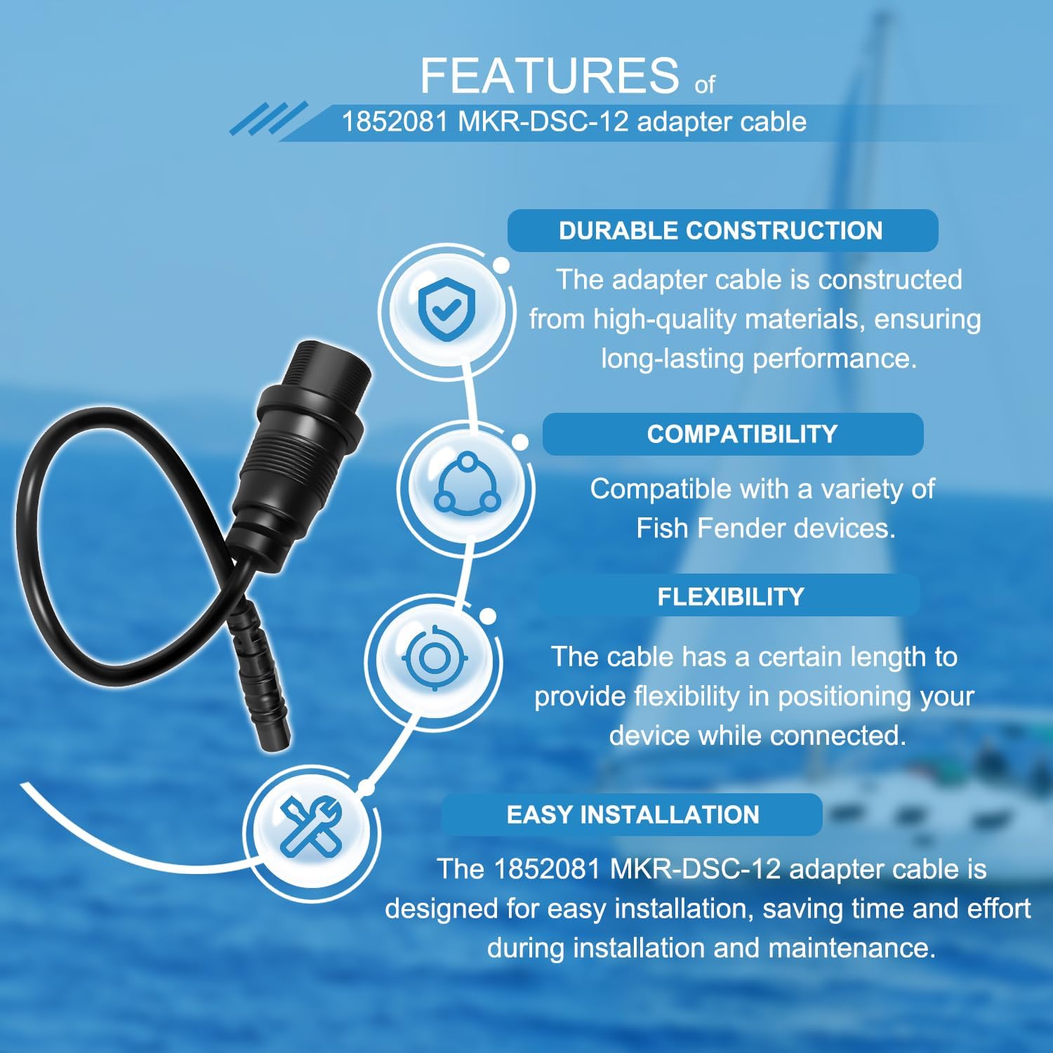 1852081   MKR-DSC-12 Kabel ada – Fish Finder Cable recenzja i cena